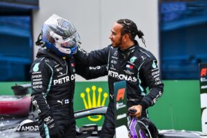 Bottas & Hamilton - 2020 Turkish Grand Prix, Sunday - LAT Images