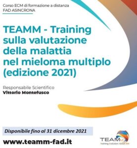 VALUTAZIONE DELLA MALATTIA NEL MIELOMA MULTIPLO: ONLINE LA SECONDA EDIZIONE DEL CORSO FAD