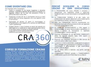 Corso di formazione CRA360