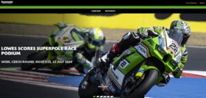 Servizio di content update del sito Racing di Kawasaki Motors Europe